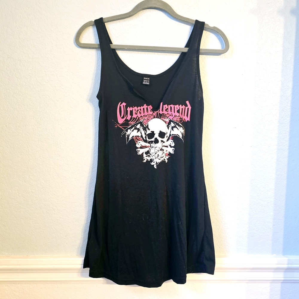 Black Tank Mini Dress ◇ Great Legend ◇ Size XS